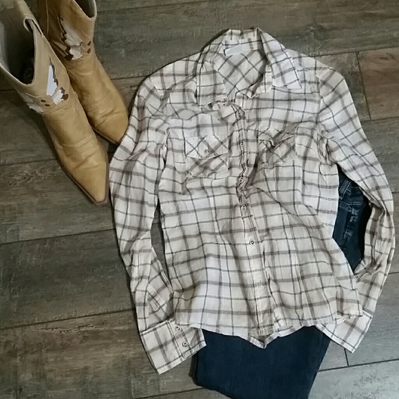 Colours of the World Tops - Cute Western Button Down